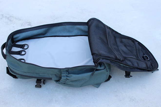 Alpha One Niner EVADE main compartment clamshell shot