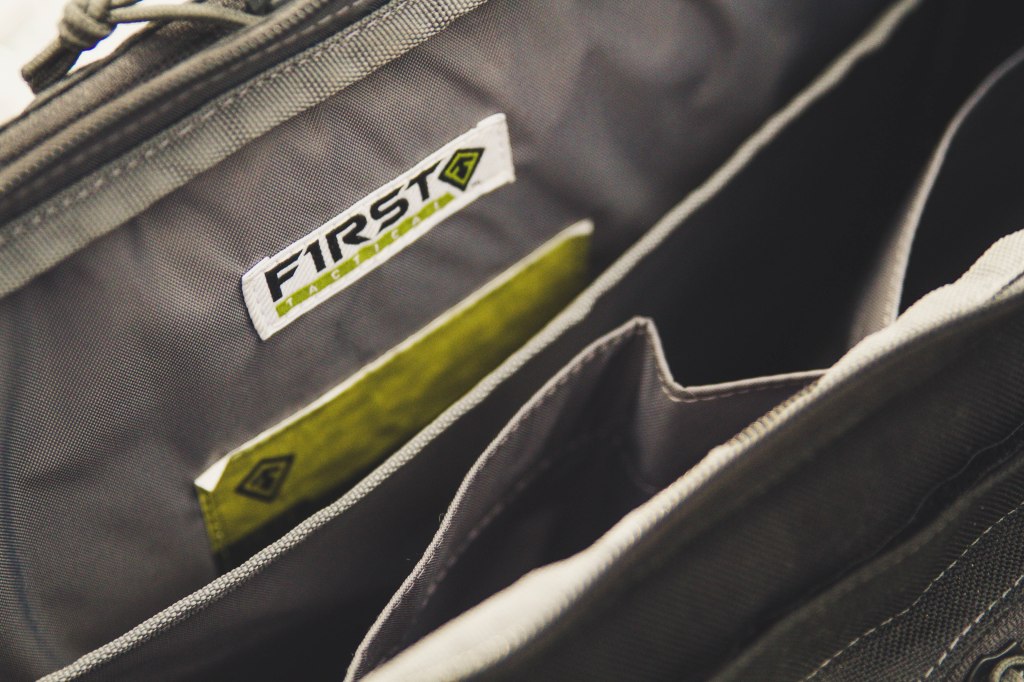 First Tactical Executive Briefcase brand close up