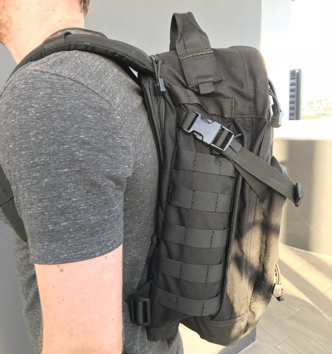 5.11 Rush 24 backpack review, Side View