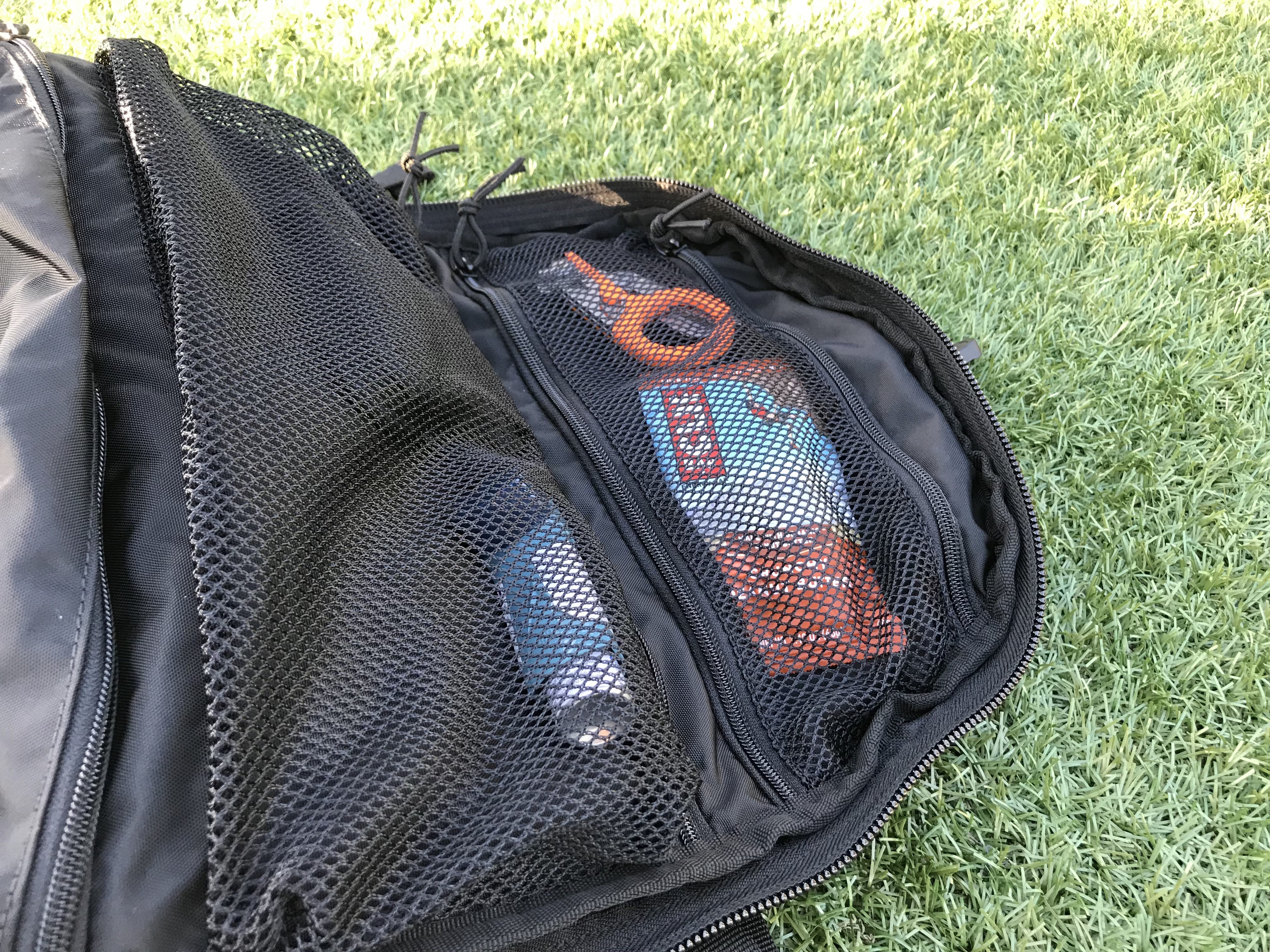 5.11 Rush 24 backpack review, main compartment zippered pockets