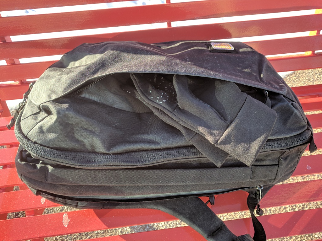 EVERGOODS Civic Panel Loader 24 backpack review side access pocket