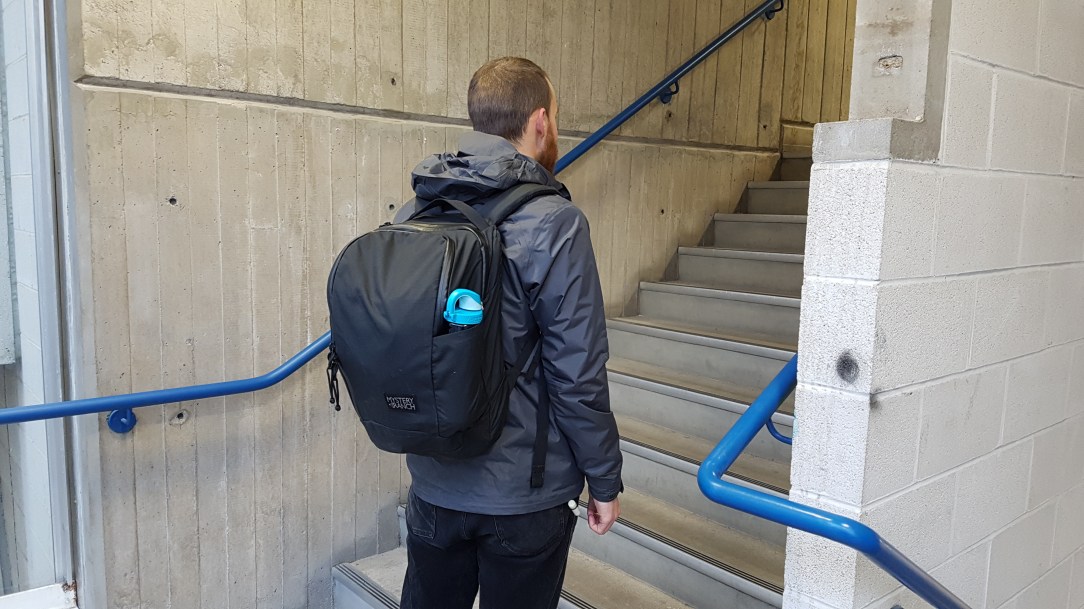 Mystery Ranch Slick Backpack on body shot