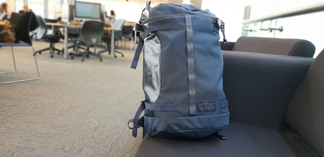 Mystery Ranch Robo Flip backpack review galaxy blue office university use