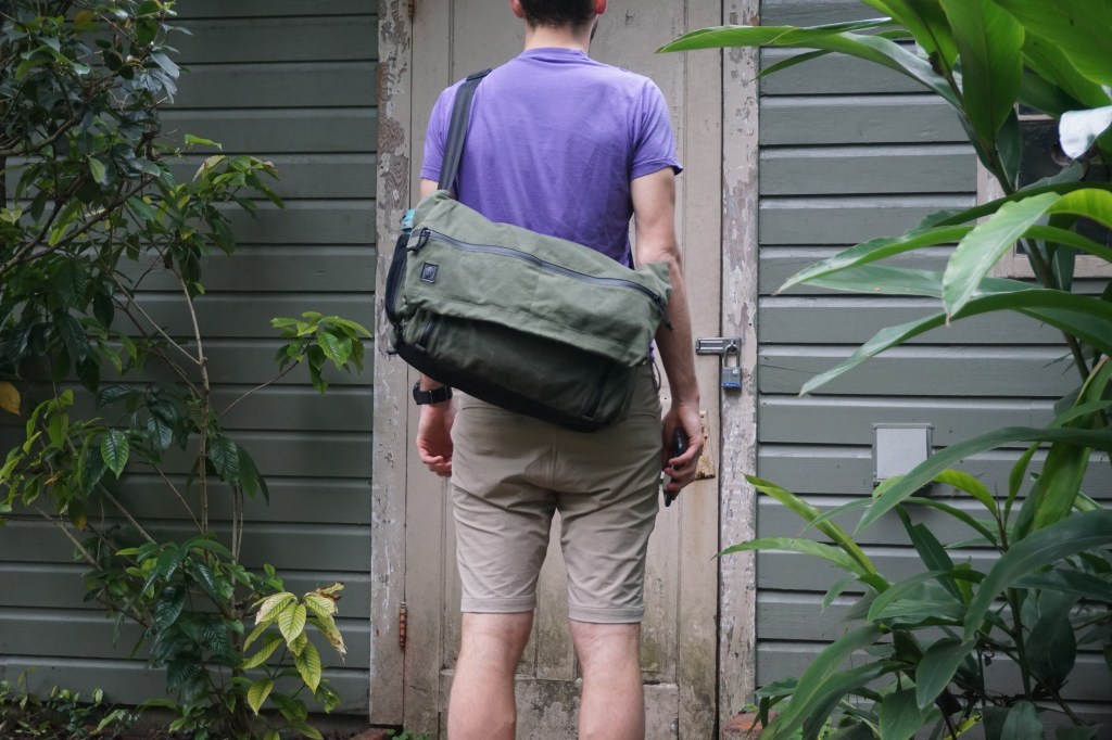 Grey Ghost Gear Wanderer Messenger Bag Review Back