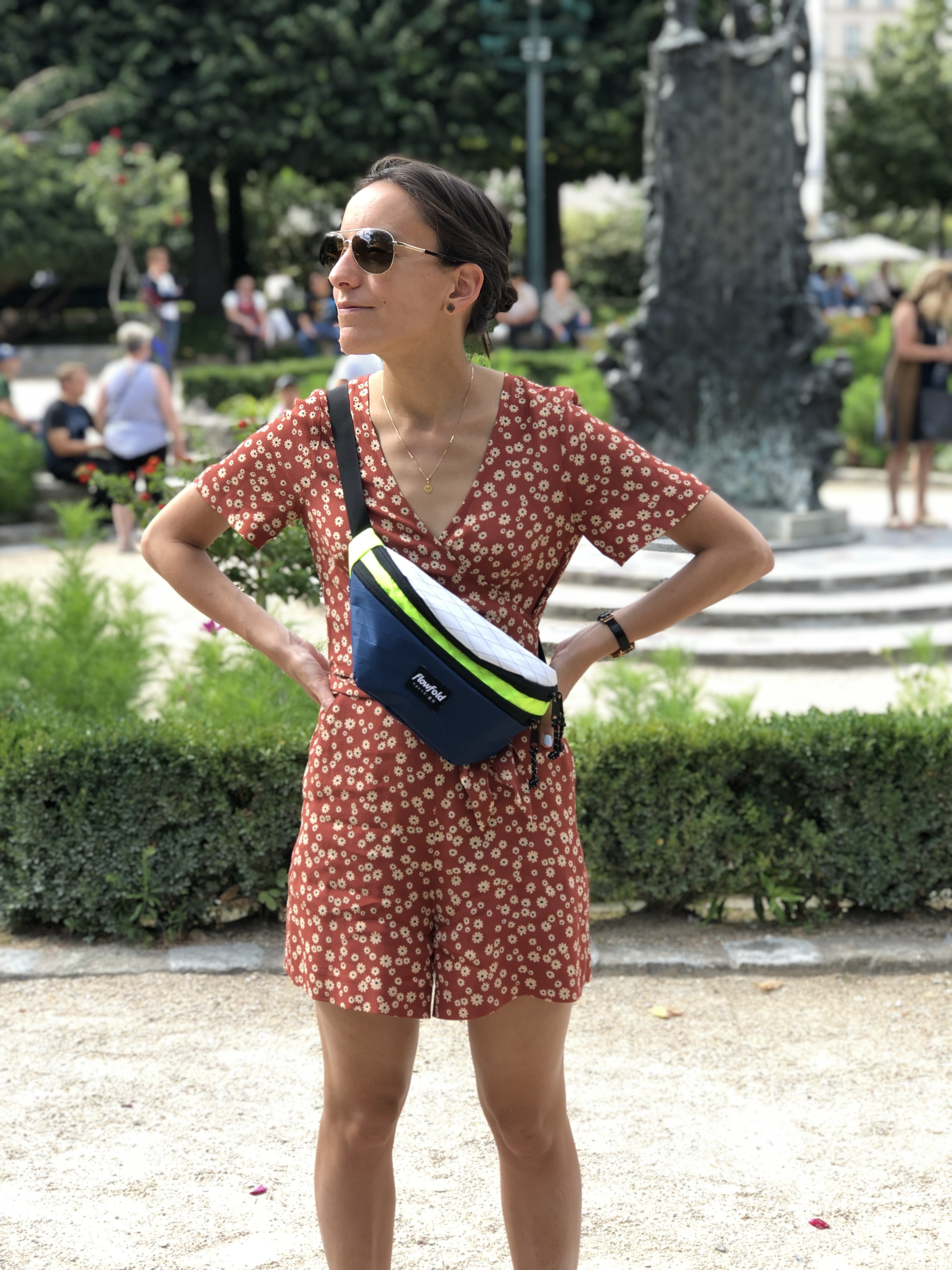 Flowfold Maverick wearing on front