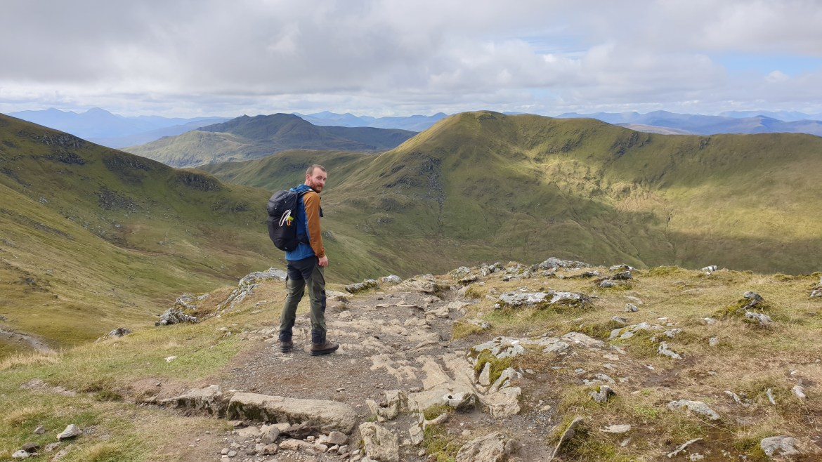 Heimplanet Ellipse dayhike 25L backpack mountains and softshell jacket