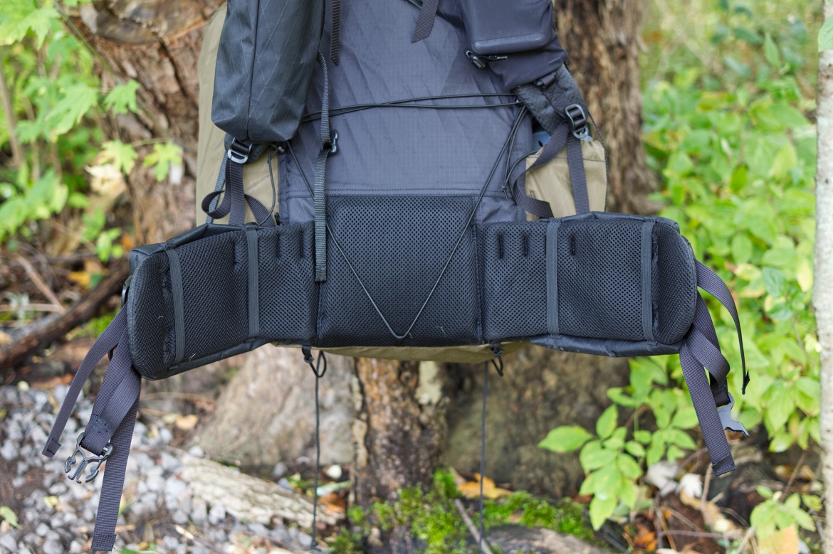Superior Wilderness Designs Long Haul 50 Review belt and backpanel suspension