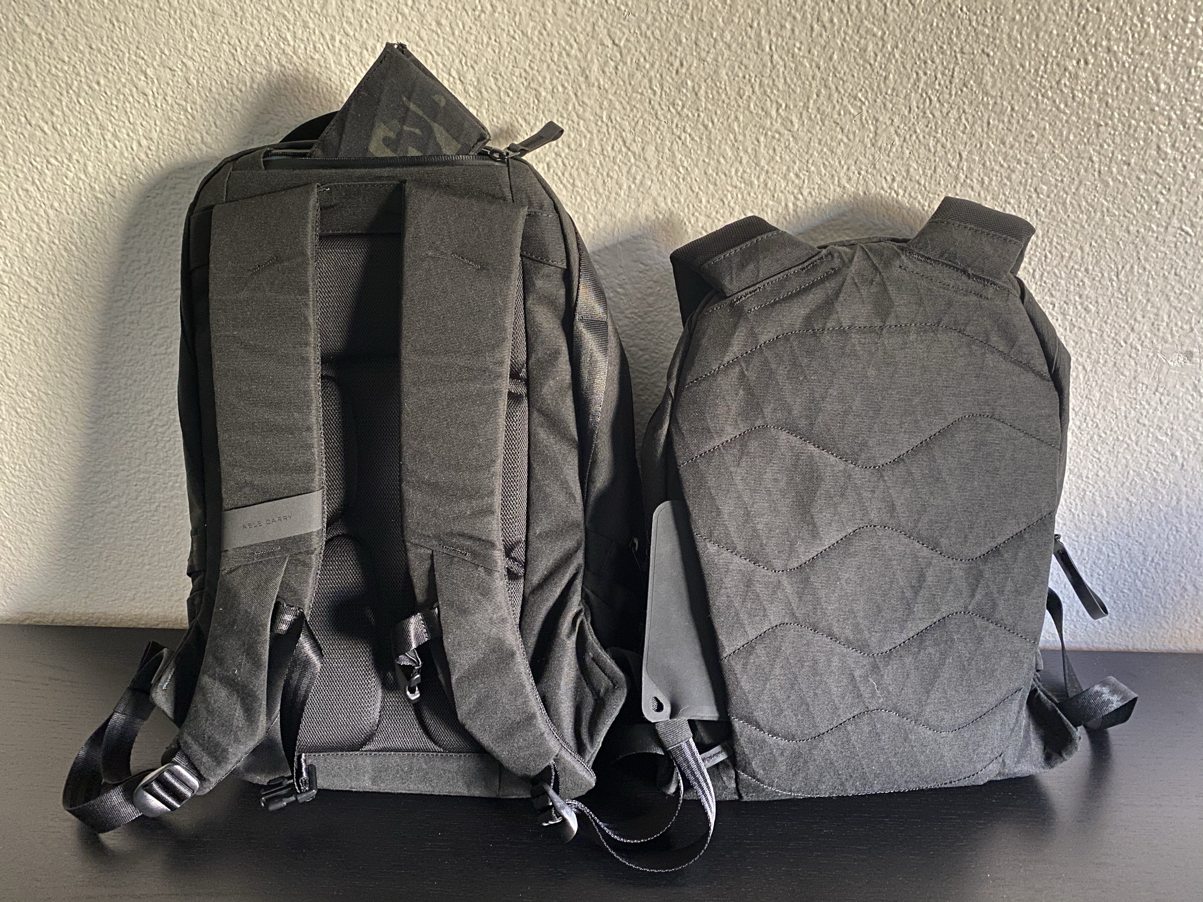 Able Carry Daily and Thirteen Backpacks Review backpanel pockets