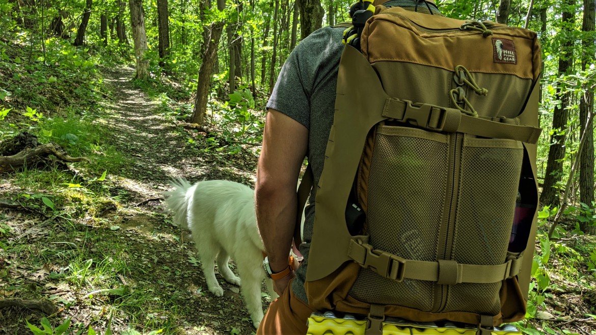 Hill People Gear Connor V2 Review wearing on back hiking