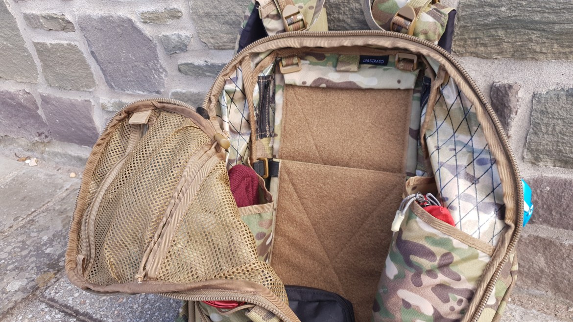 Strato Gears Viper 25 backpack review interior pockets organisation Apex Panel insert