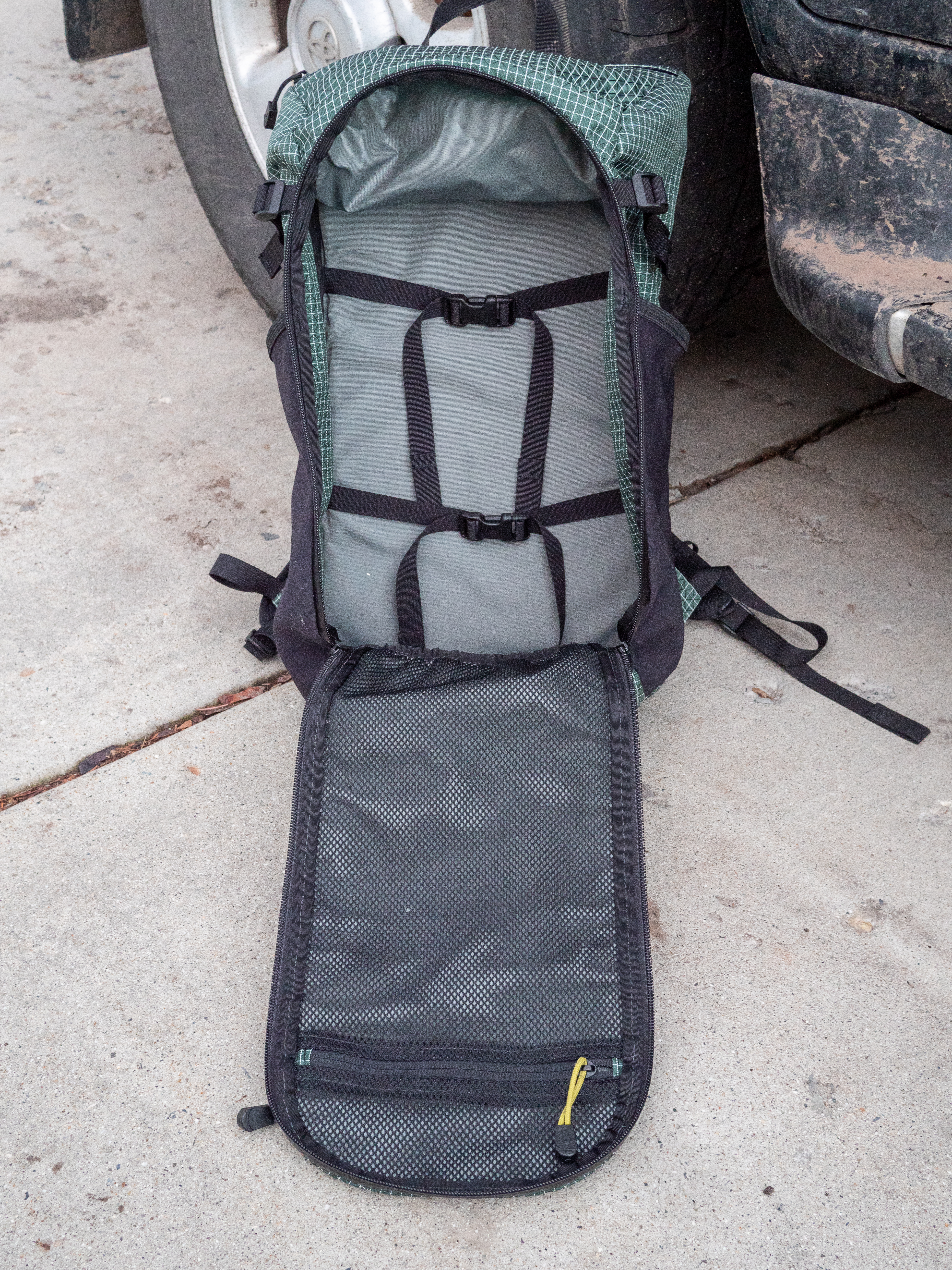 ula ultralight equipment dragonfly panel loader internal luggage straps