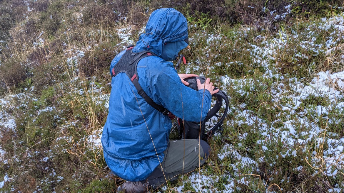 Osprey Archeon Chest Rig review harness design back mesh panel backpack removed Klattermusen Fjorgyn Anorak
