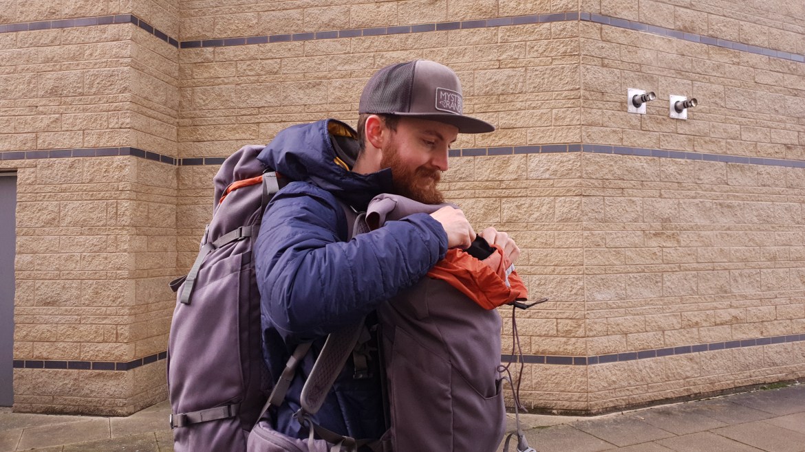 Salkan Backpacker travel bag review mainpack daypack front mounted two bag travel